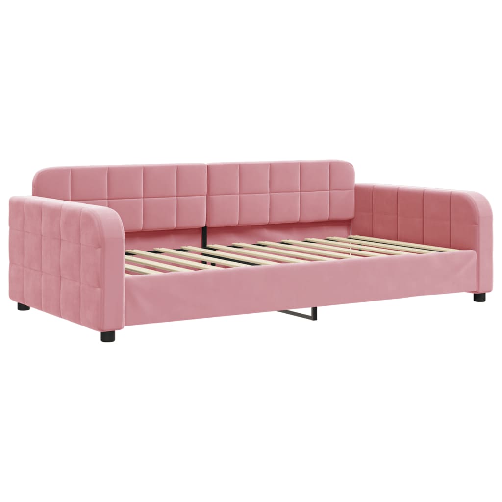 Lit de jour avec lit gigogne et matelas - 80x200 cm - Sensuri Maison