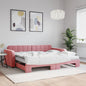 Lit de jour avec lit gigogne et matelas - 80x200 cm - Sensuri Maison