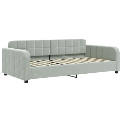 Lit de jour avec lit gigogne et matelas - 80x200 cm - Sensuri Maison