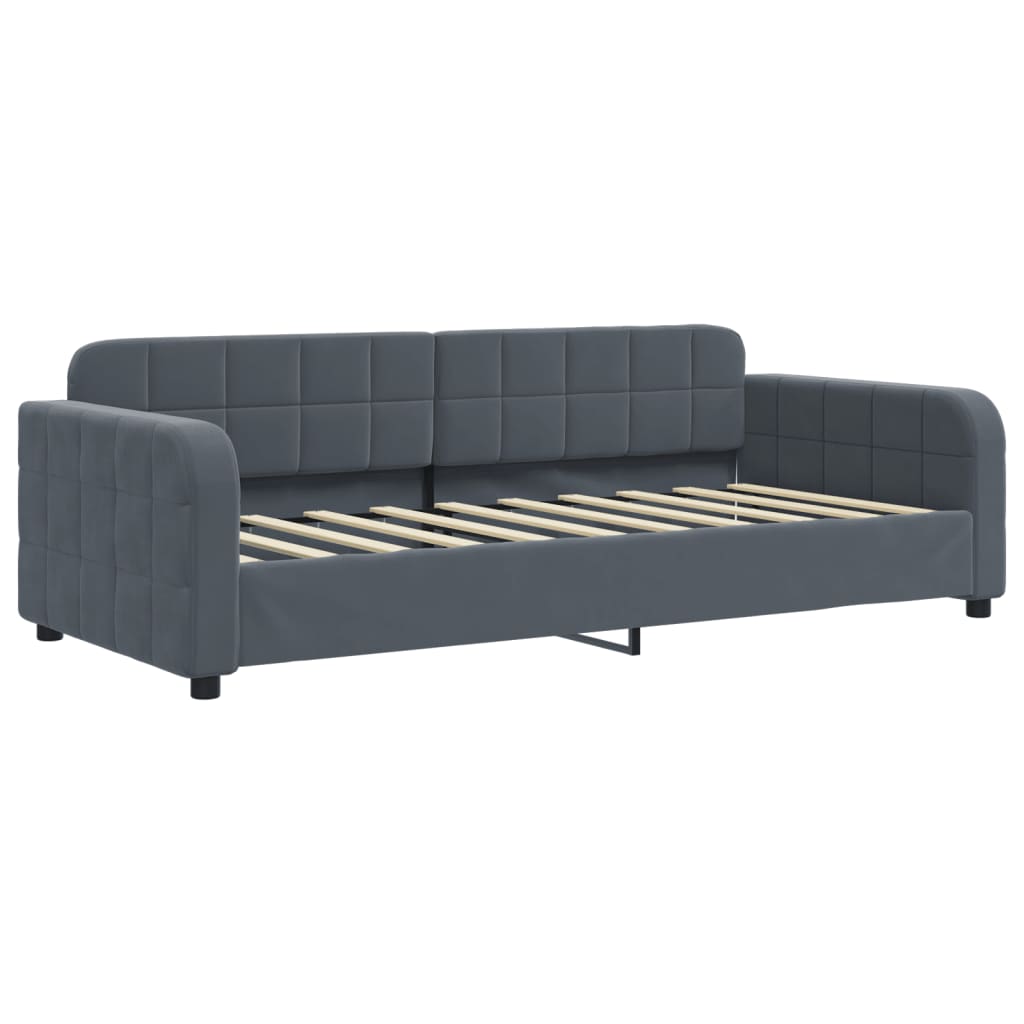 Lit de jour avec lit gigogne et matelas - 80x200 cm - Sensuri Maison