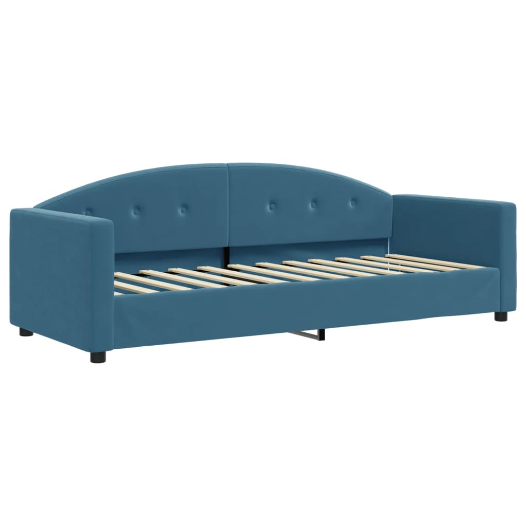 Lit de jour avec lit gigogne et matelas  80x200 cm velours - Imagem 4