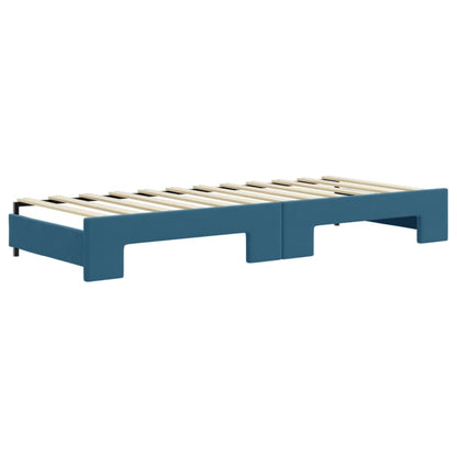 Lit de jour avec lit gigogne et matelas  80x200 cm velours - Imagem 5