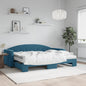 Lit de jour avec lit gigogne et matelas  80x200 cm velours - Imagem 1