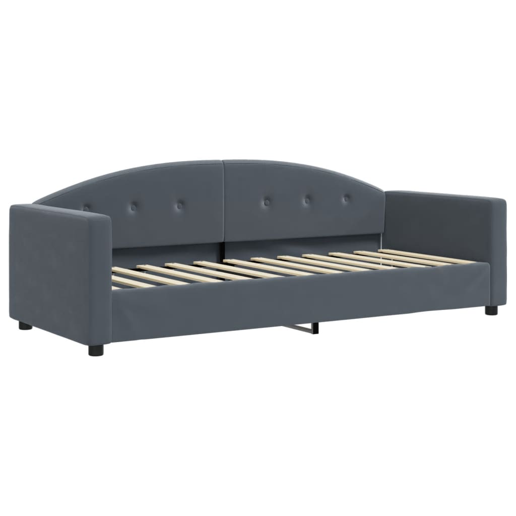 Lit de jour avec lit gigogne et matelas  80x200 cm velours - Imagem 16