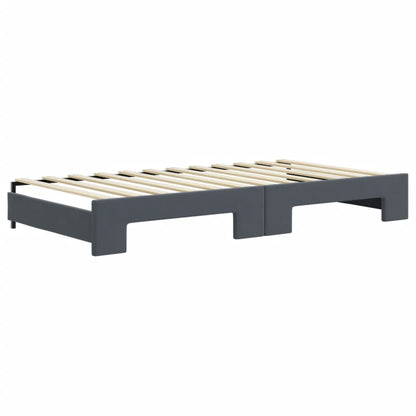 Lit de jour avec lit gigogne et matelas - 80x200 cm -Sensuri Maison