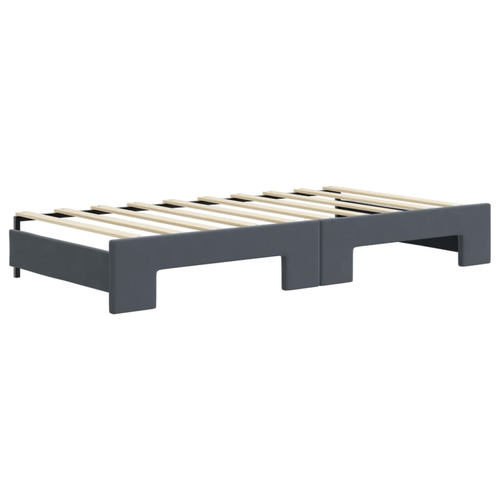 Lit de jour avec lit gigogne et matelas - 80x200 cm -Sensuri Maison