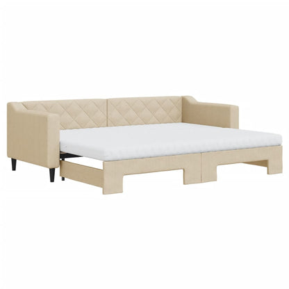 Lit de jour avec gigogne et matelas  80x200 cm tissu - Imagem 2