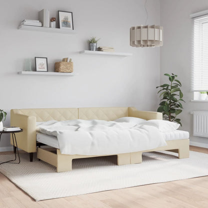 Lit de jour avec gigogne et matelas  80x200 cm tissu - Imagem 1