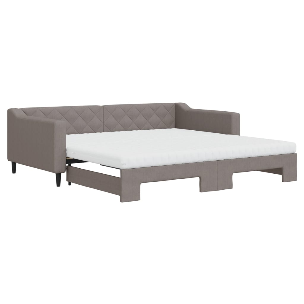Lit de jour avec gigogne et matelas  80x200 cm tissu - Imagem 14