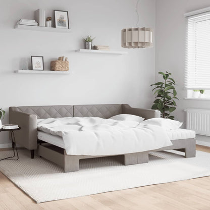 Lit de jour avec gigogne et matelas  80x200 cm tissu - Imagem 13