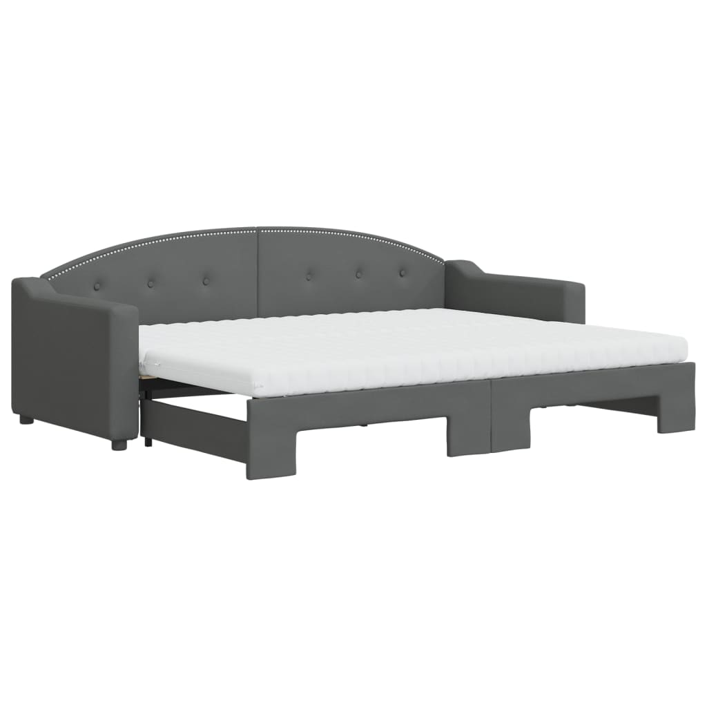 Daybed with trundle and mattresses - 80x200 cm - Sensuri Maison