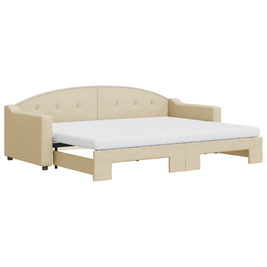 Lit de jour avec gigogne et matelas  80x200 cm tissu - Imagem 2
