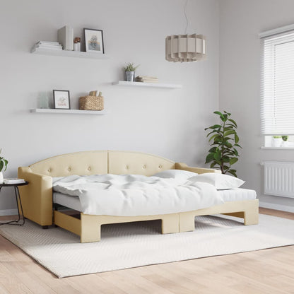 Lit de jour avec gigogne et matelas  80x200 cm tissu - Imagem 1