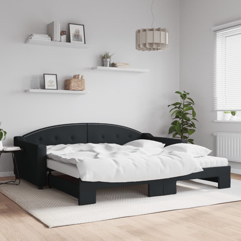Daybed with trundle and mattresses - 80x200 cm - Sensuri Maison