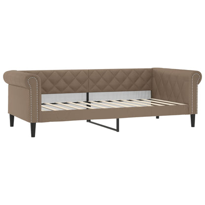 Lit de jour avec lit gigogne et matelas cappuccino 90x200 cm - Imagem 4