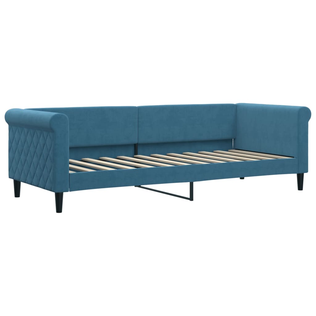 Lit de jour avec lit gigogne et matelas  80x200 cm velours - Imagem 4