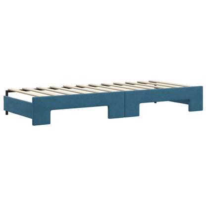 Lit de jour avec lit gigogne et matelas  80x200 cm velours - Imagem 5