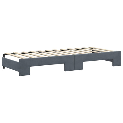 Lit de jour avec lit gigogne et matelas - 80x200 cm - Sensuri Maison