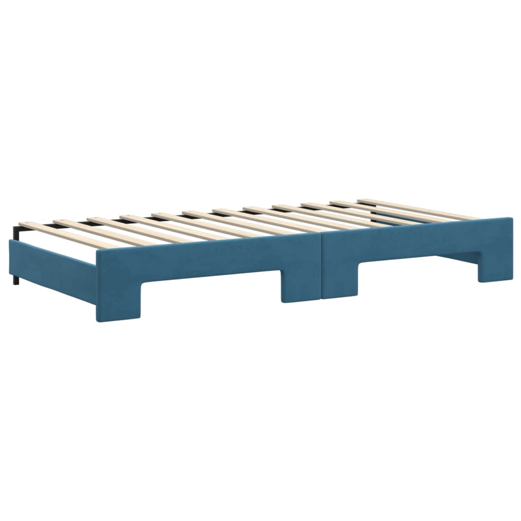 Lit de jour avec lit gigogne et matelas  80x200 cm velours - Imagem 17