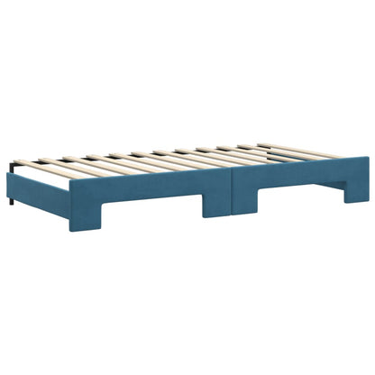 Lit de jour avec lit gigogne et matelas  80x200 cm velours - Imagem 17