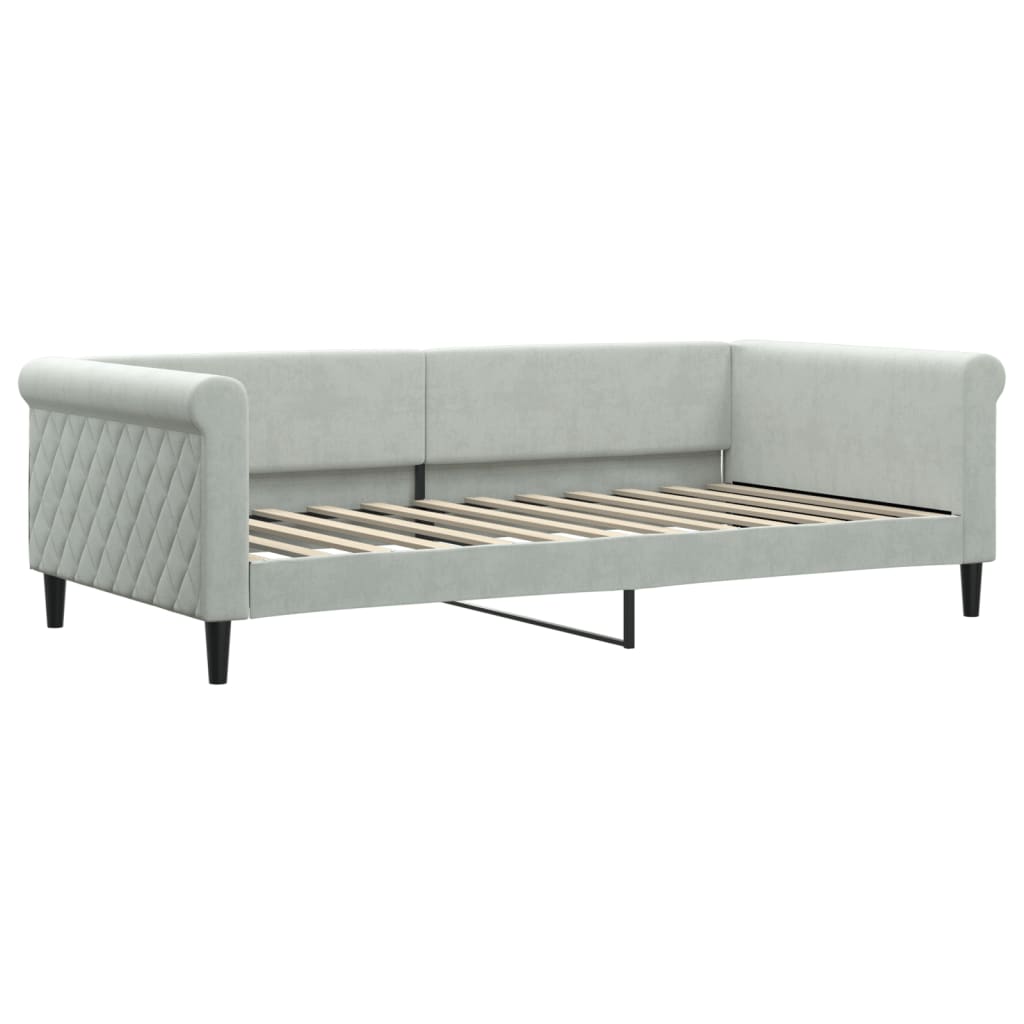 Lit de jour avec lit gigogne et matelas - 80x200 cm - Sensuri Maison