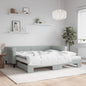 Lit de jour avec lit gigogne et matelas - 80x200 cm - Sensuri Maison