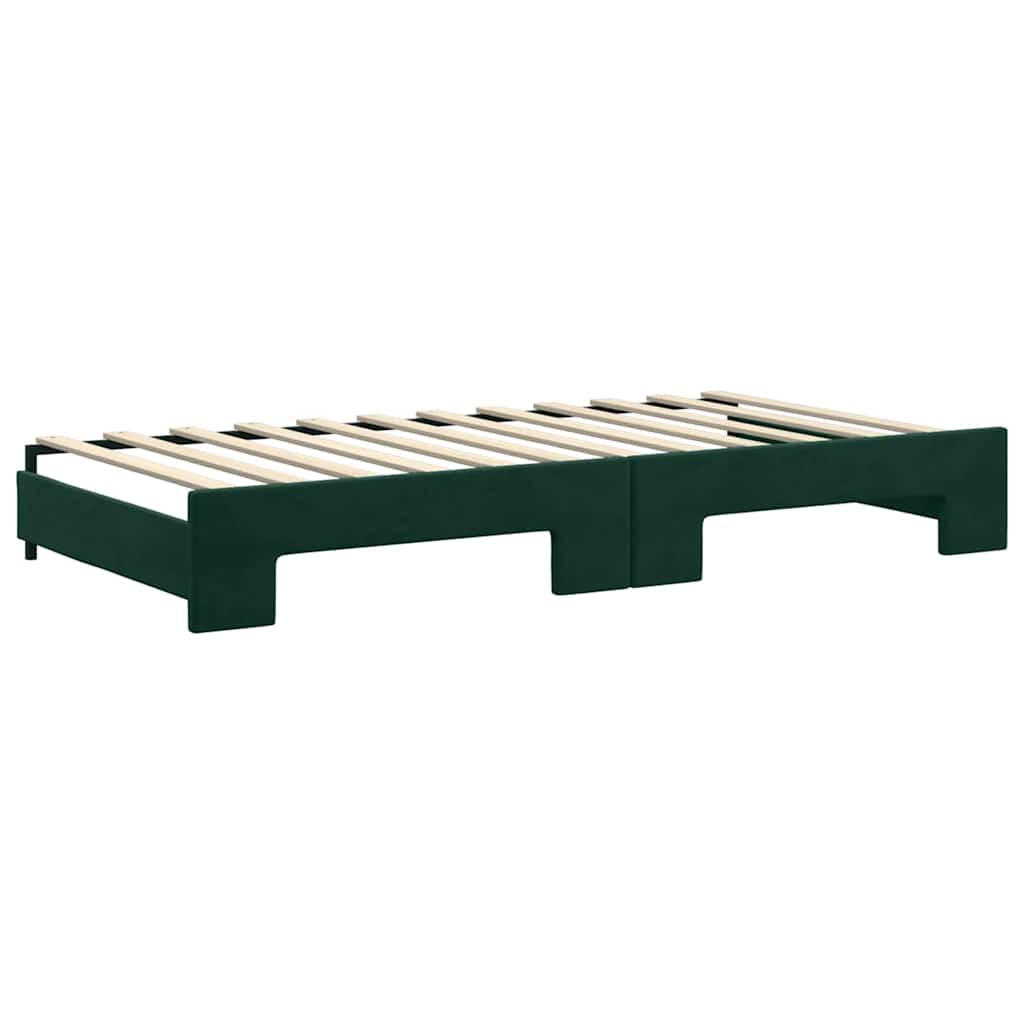 Lit de jour avec lit gigogne et matelas - 80x200 cm - Sensuri Maison