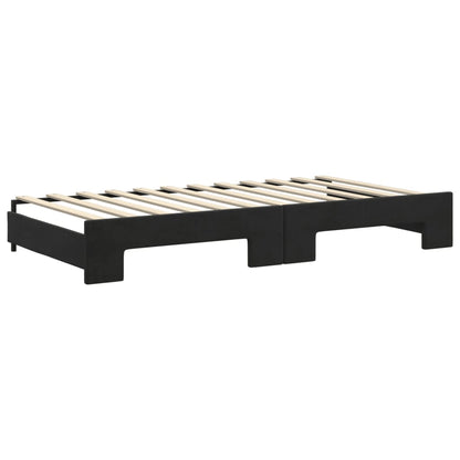 Lit de jour avec lit gigogne et matelas - 80x200 cm - Sensuri Maison