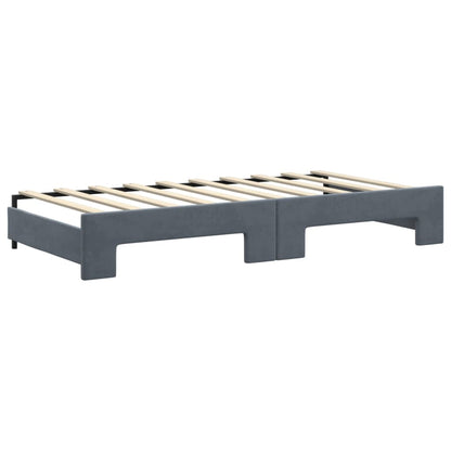 Lit de jour avec lit gigogne et matelas - 80x200 cm - Sensuri Maison