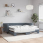 Lit de jour avec lit gigogne et matelas - 80x200 cm - Sensuri Maison