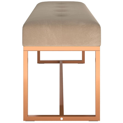 Banc  110x36x45 cm Velours - Imagem 4