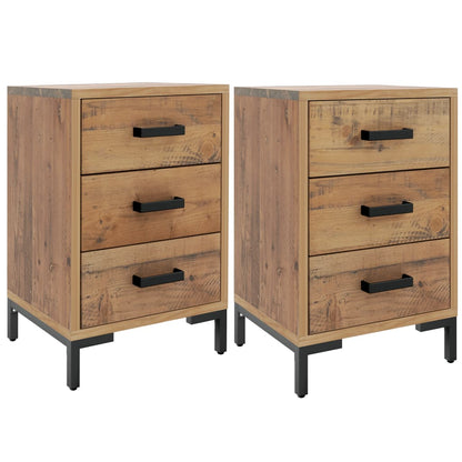 Tables de chevet 2 pcs 40x30x55 cm Bois de pin massif - Imagem 2