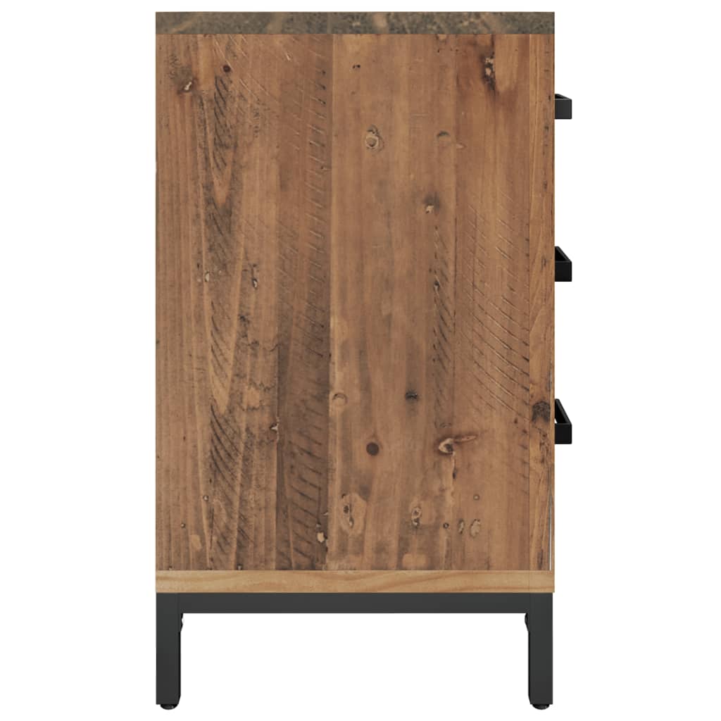 Tables de chevet 2 pcs 40x30x55 cm Bois de pin massif - Imagem 6