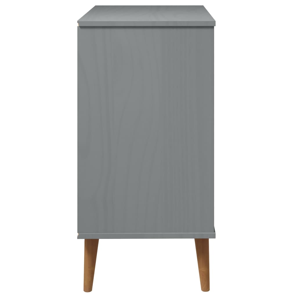 Commode MOLDE  80x40x80 cm Bois de pin massif - Imagem 6