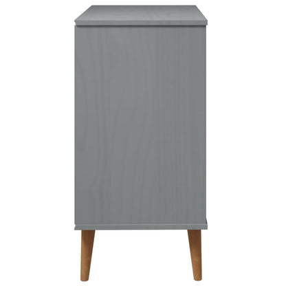 Commode MOLDE  80x40x80 cm Bois de pin massif - Imagem 6