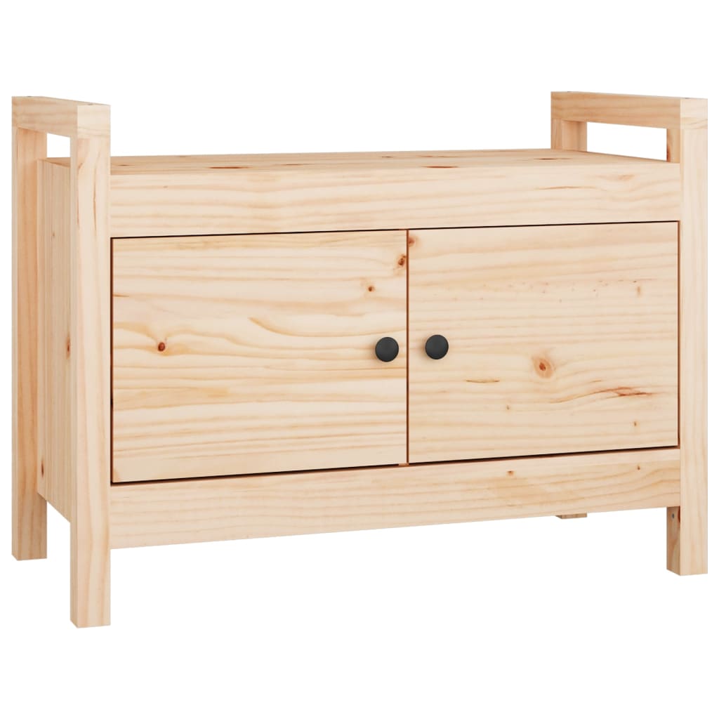 Banc d'entrée 80x40x60 cm Bois de pin massif - Imagem 2