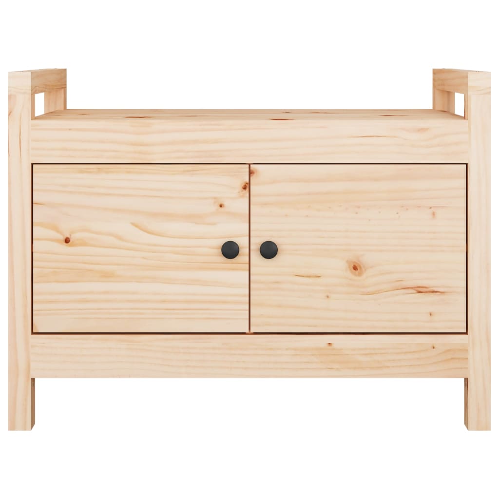 Banc d'entrée 80x40x60 cm Bois de pin massif - Imagem 3