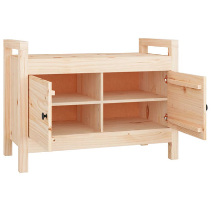 Banc d'entrée 80x40x60 cm Bois de pin massif - Imagem 4