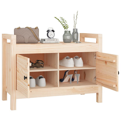 Banc d'entrée 80x40x60 cm Bois de pin massif - Imagem 7