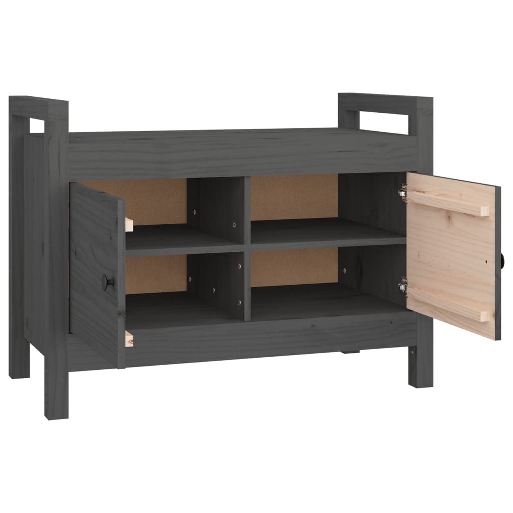 Banc d'entrée 80x40x60 cm Bois de pin massif - Imagem 15