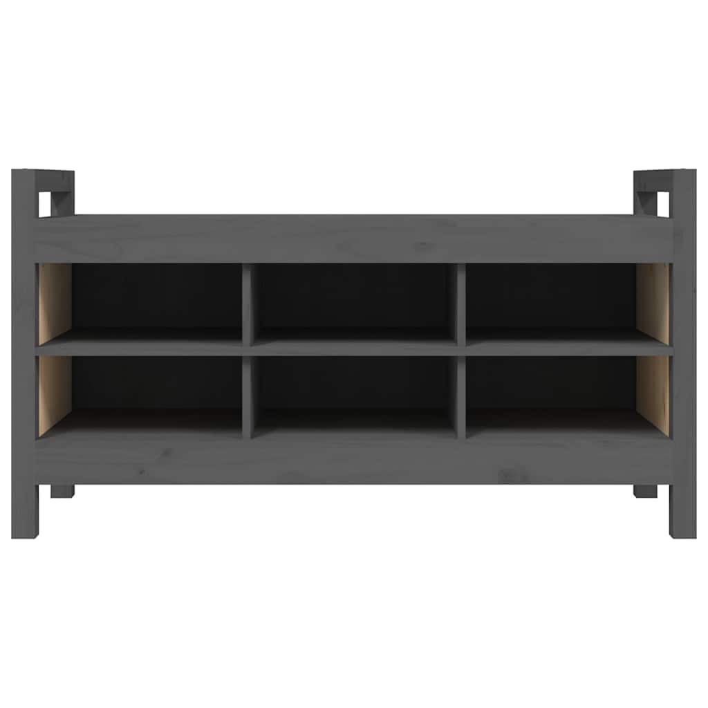 Banc d'entrée Marron miel 110x40x60 cm Bois de pin massif - Imagem 12