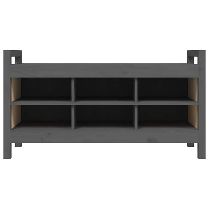 Banc d'entrée Marron miel 110x40x60 cm Bois de pin massif - Imagem 12