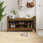 Banc d'entrée Marron miel 110x40x60 cm Bois de pin massif - Imagem 1