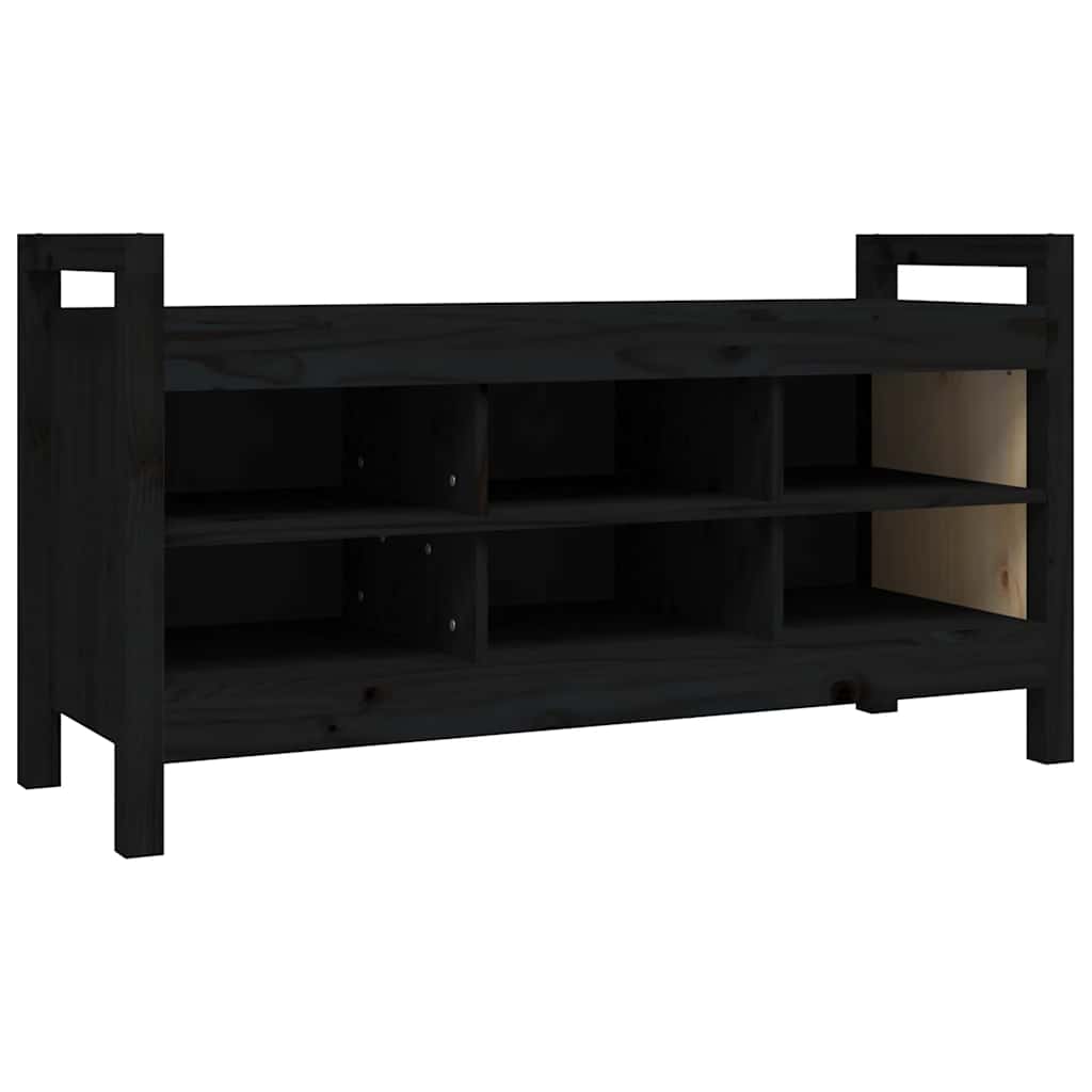 Banc d'entrée Marron miel 110x40x60 cm Bois de pin massif - Imagem 20