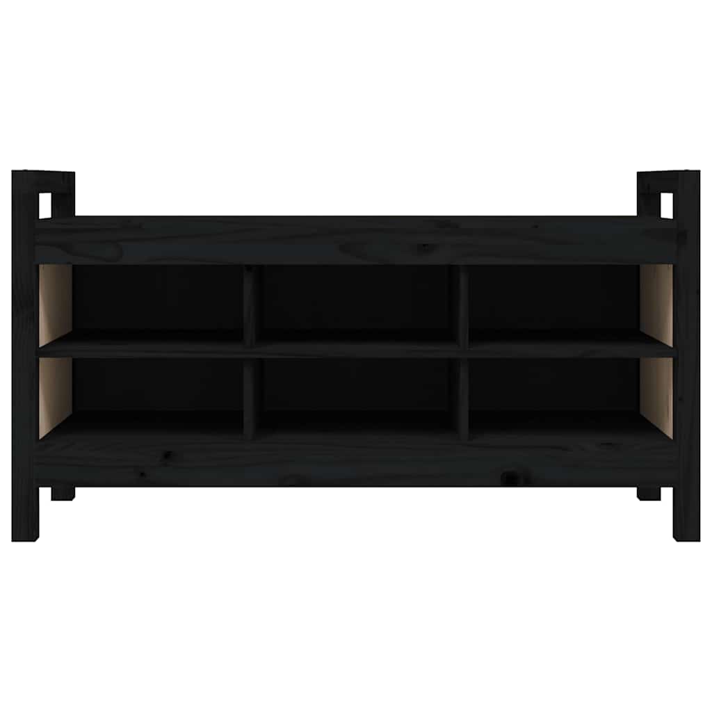 Banc d'entrée avec rangement - Pin massif - Style scandinave - Brun miel - Sensuri Maison