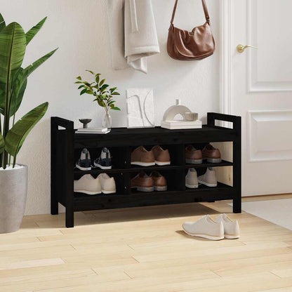 Banc d'entrée avec rangement - Pin massif - Style scandinave - Brun miel - Sensuri Maison