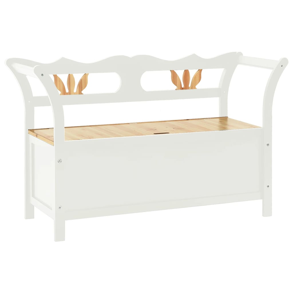 Banc  107x45x75,5 cm Bois de sapin solide - Imagem 2