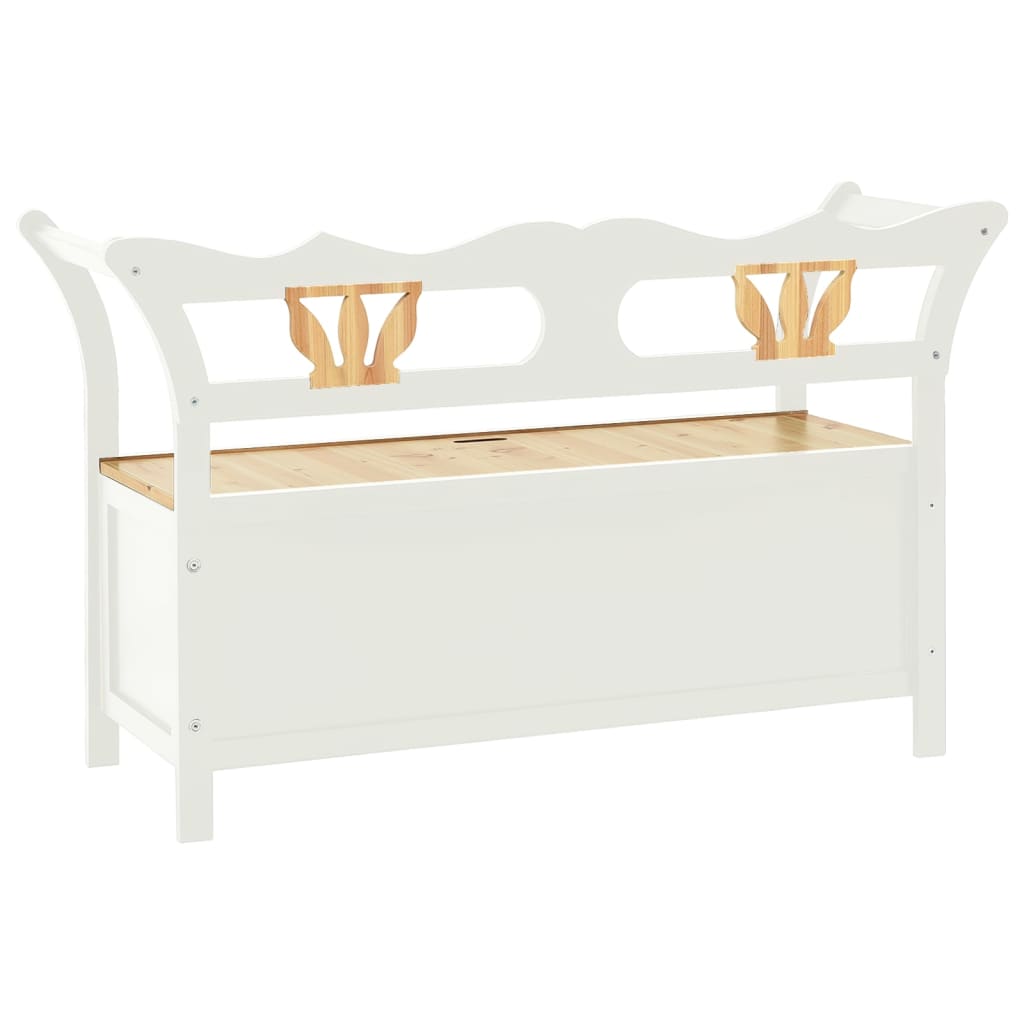 Banc  107x45x75,5 cm Bois de sapin solide - Imagem 5