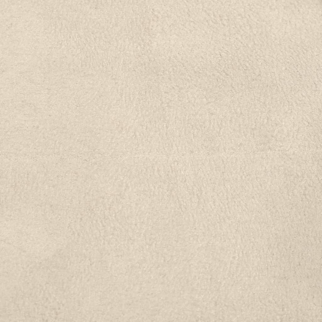 Chaise berçante avec repose-pied Blanc  Tissu - Imagem 11