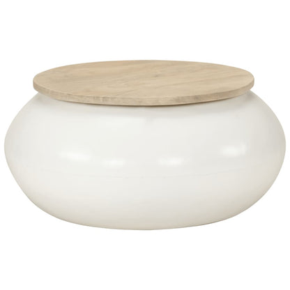 Table basse  51x51x27 cm bois de manguier massif - Imagem 1